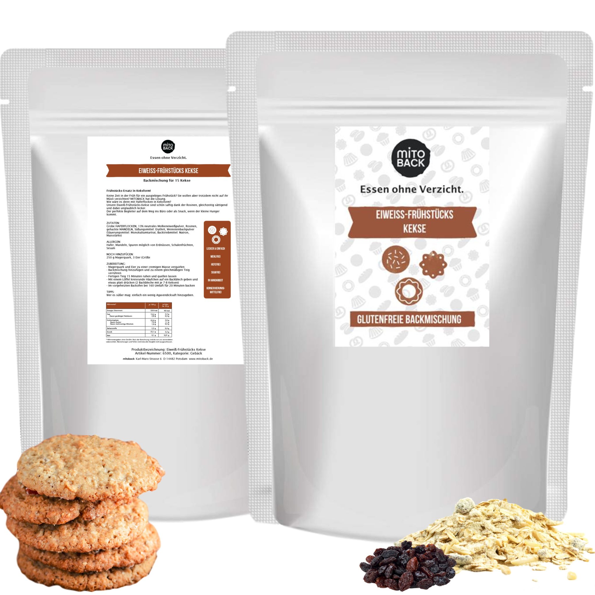 Eiweiß-Frühstücks-Kekse – Bild 3