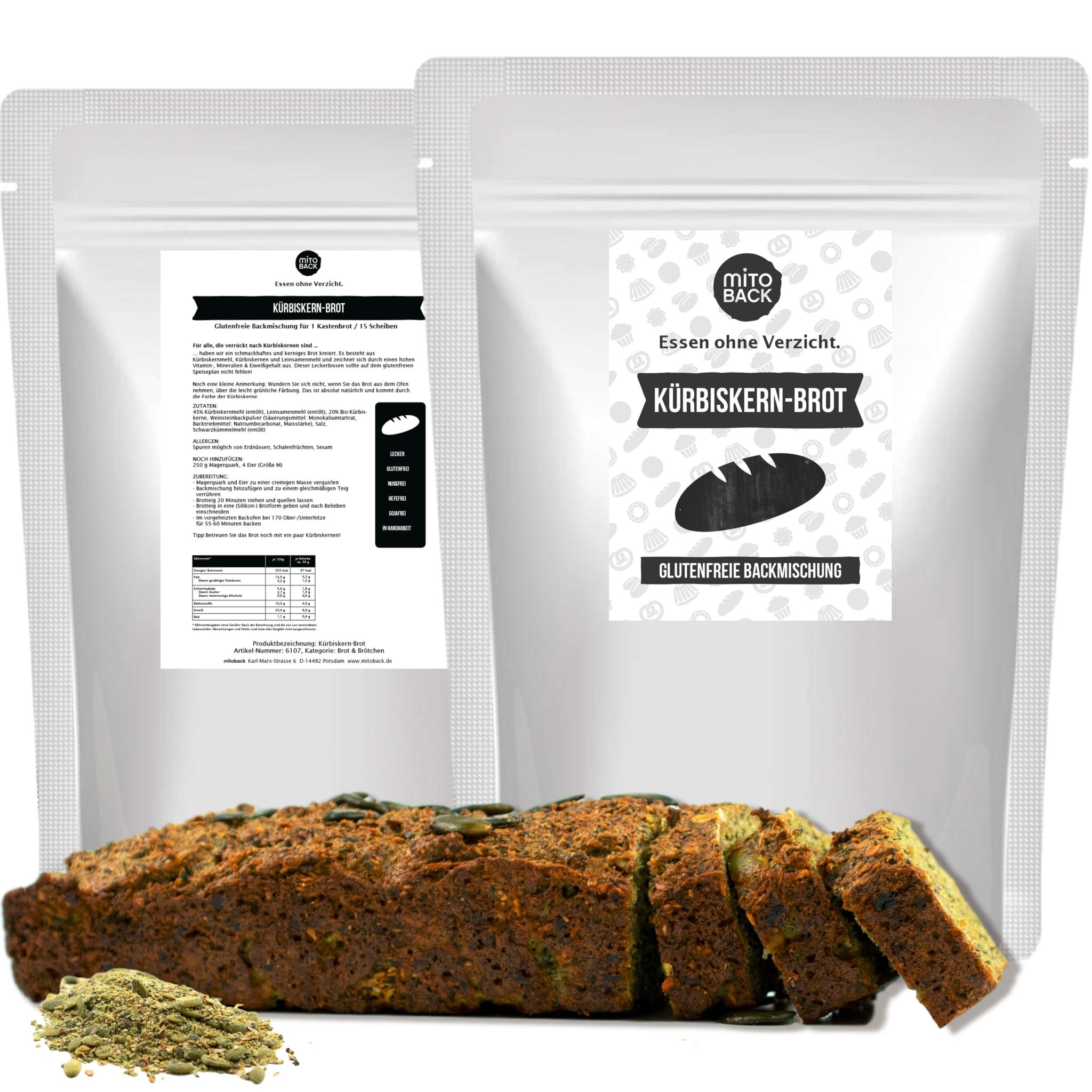 Kürbiskern-Brot – Bild 3