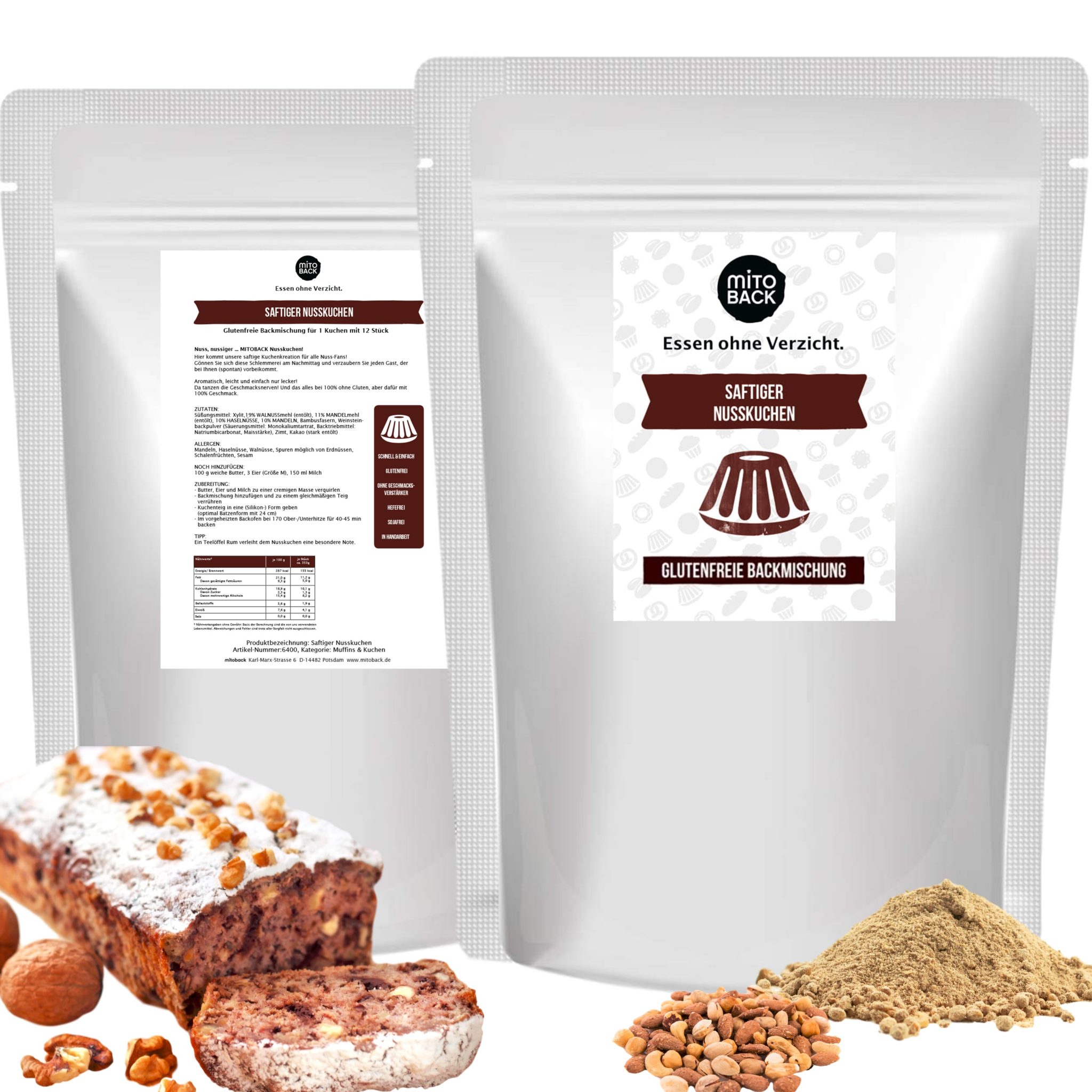 Saftiger Nusskuchen – Bild 3