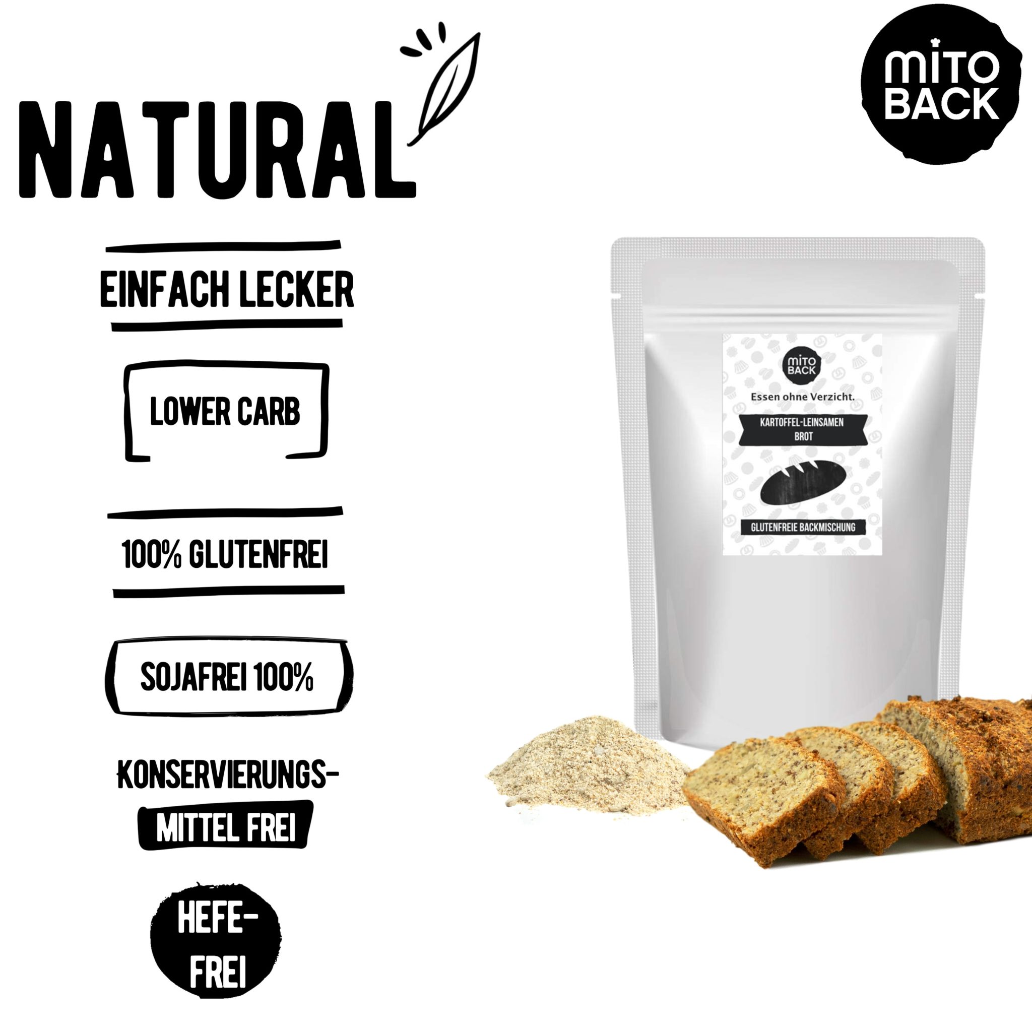 Kartoffel-Leinsamen Brot – Bild 7