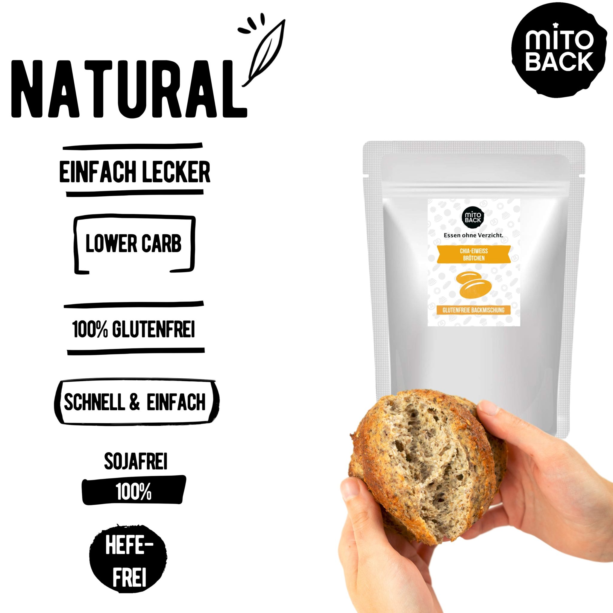 Chia-Eiweiß-Brötchen – Bild 4