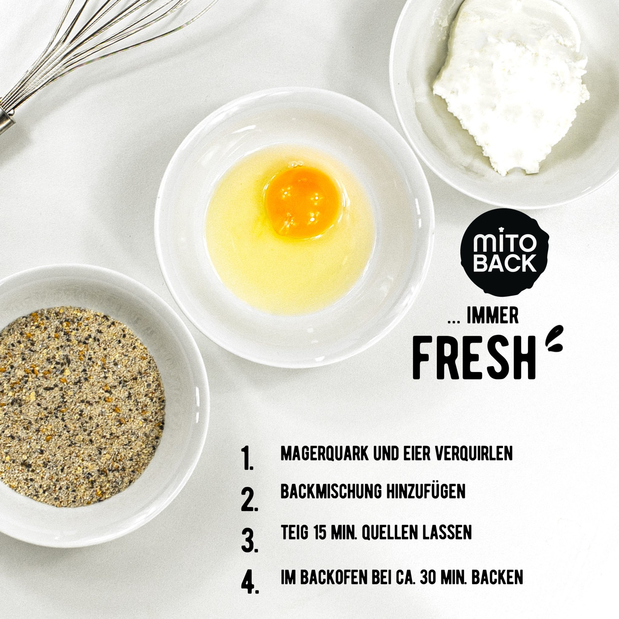 Chia-Eiweiß-Brötchen – Bild 5