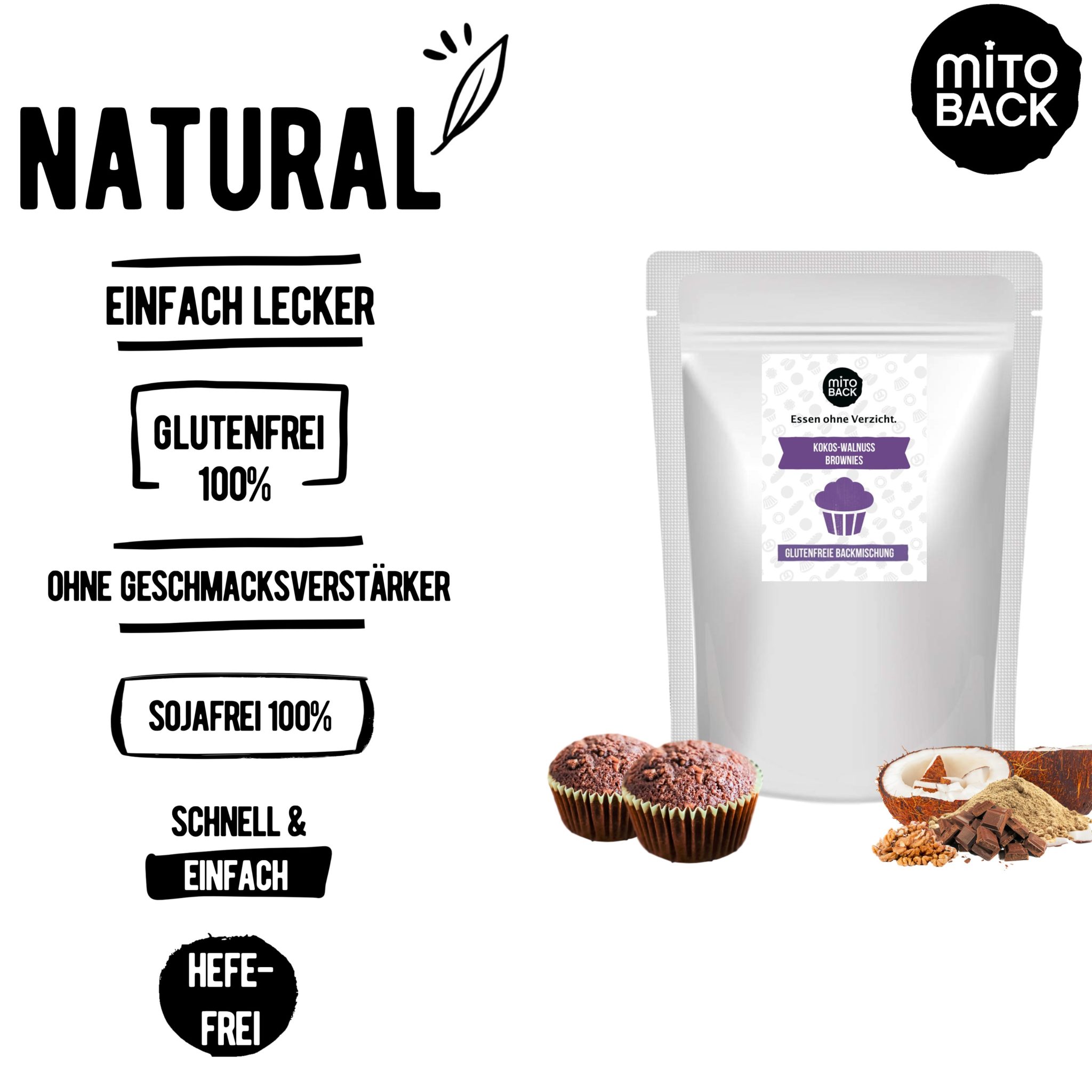 Kokos-Walnuss-Brownies – Bild 4