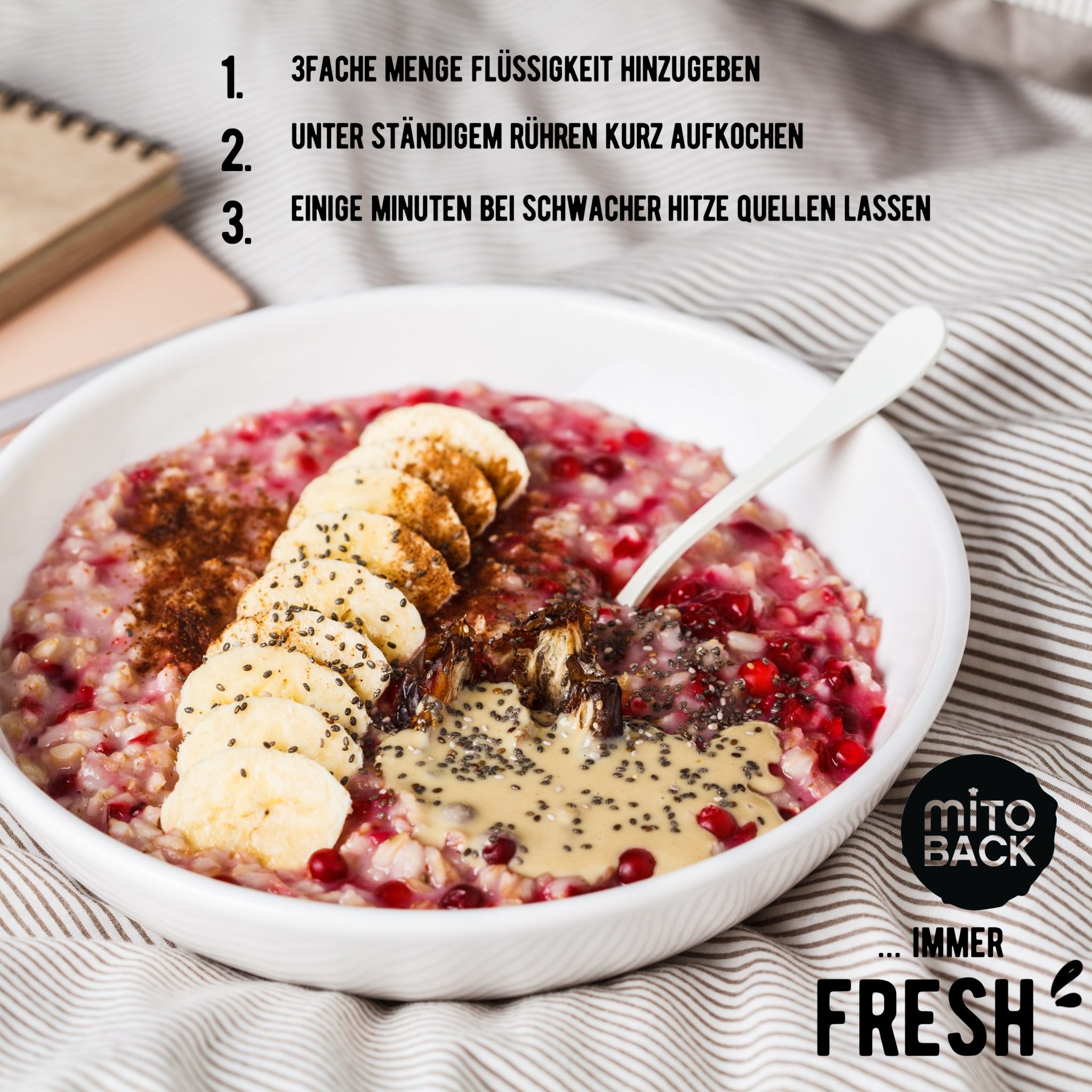 Frühstücks-Porridge (2 Portionen) – Bild 3