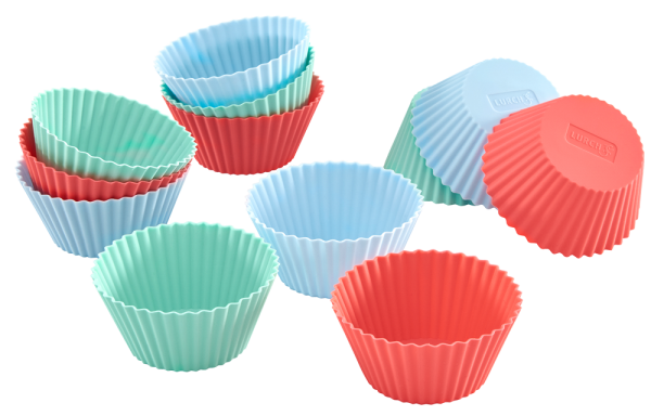 SJ TGmuffin Kuchenform – 12 Cupcake-Form Aus Kohlenstoffstahl, Antihaftbeschichtet, Stapelbar, Spülmaschinenfest