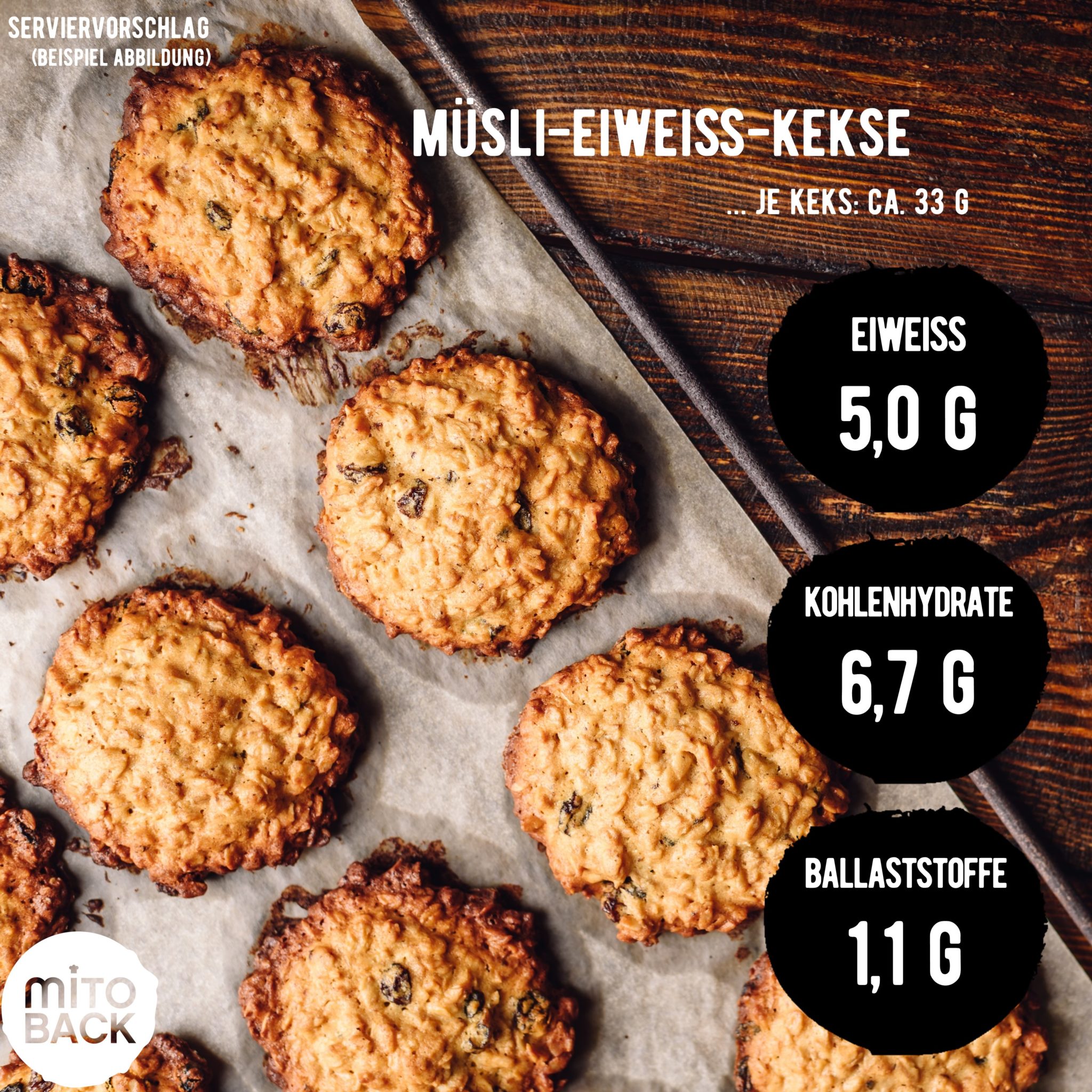 Müsli-Eiweiß Kekse – Bild 8
