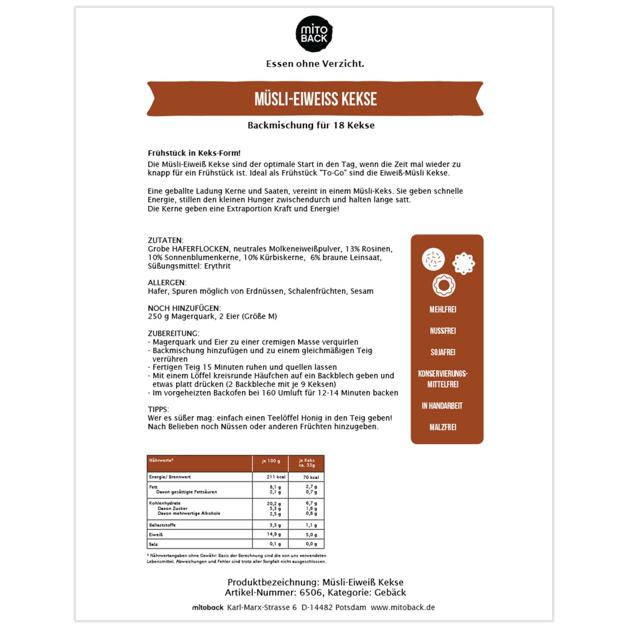 Müsli-Eiweiß Kekse – Bild 9